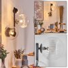 Chehalis Kogellampje, Wandlamp 33 cm Duidelijk, 3-lichts
