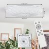 Cyran Plafondlamp LED Wit, 1-licht, Afstandsbediening
