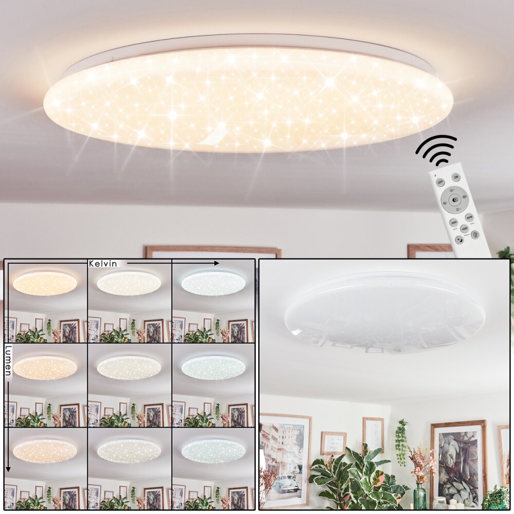 Junor Plafondlamp LED Wit, 1-licht, Afstandsbediening main product photo