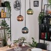 Koyoto Hanglamp, Kogellampje, Hanglamp Zwart, 3-lichts