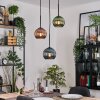 Koyoto Hanglamp, Kogellampje, Hanglamp Zwart, 3-lichts