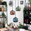 Koyoto Hanglamp, Kogellampje, Hanglamp Zwart, 3-lichts