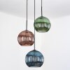 Koyoto Hanglamp, Kogellampje, Hanglamp Zwart, 3-lichts