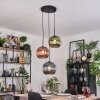 Koyoto Hanglamp, Kogellampje, Hanglamp Zwart, 3-lichts