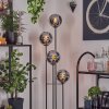Gastor Staande lamp Hout donker, Zwart, 4-lichts
