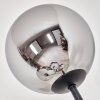 Gastor Staande lamp Hout donker, Zwart, 4-lichts