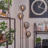 Gastor Staande lamp Hout donker, Zwart, 4-lichts