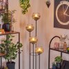 Koyoto Staande lamp Hout donker, Zwart, 4-lichts