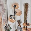 Chehalis Kogellampje, Wandlamp Amber, 3-lichts