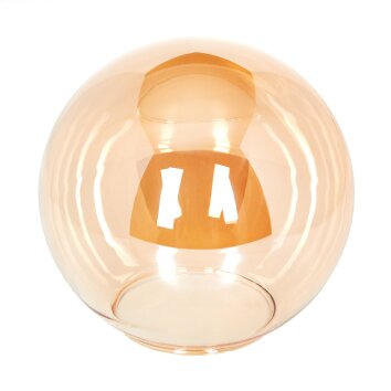 Glazen lampenkap  Gastor Reserve glas, reserveonderdeel 20 cm Amber