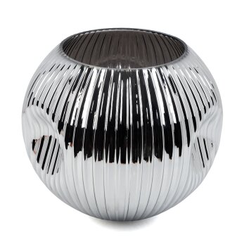 Lampenkap van glas  Ripoll Reserve glas Chroom, Rookkleurig