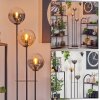 Gastor Staande lamp 30 cm Zwart, 3-lichts