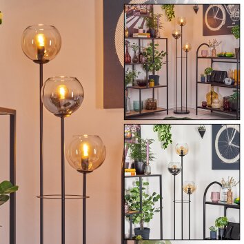 Koyoto Staande lamp 30 cm Zwart, 3-lichts