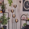 Koyoto Staande lamp 30 cm Hout donker, Zwart, 4-lichts Koyoto Staande lamp 30 cm Hout donker, Zwart, 4-lichts