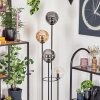Gastor Staande lamp 30 cm Hout donker, Zwart, 4-lichts