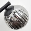 Chehalis Plafondlamp, Kogellampje Rookkleurig, 3-lichts