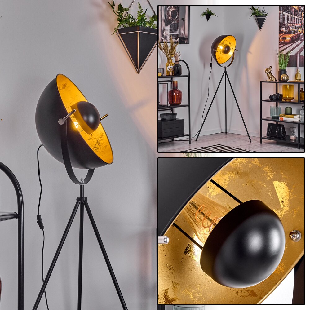 Saturn Staande lamp Zwart, 1-licht main product photo