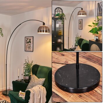 Baloca Staande lamp, Booglampen Zwart, 1-licht