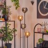 Koyoto Staande lamp 30 cm Hout donker, Zwart, 4-lichts