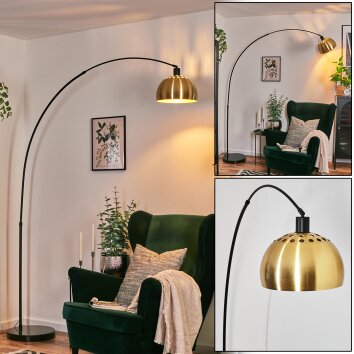 Baloca Staande lamp, Booglampen Zwart, 1-licht