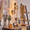 Chehalis Kogellampje, Wandlamp Amber, Rookkleurig, 3-lichts