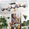 Gastor Plafondlamp, Kogellampje Amber, Duidelijk, Rookkleurig, 10-lichts