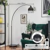 Baloca Staande lamp Chroom, Zwart, 1-licht