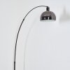Baloca Staande lamp Chroom, Zwart, 1-licht