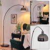 Baloca Staande lamp, Booglampen Chroom, Zwart, 1-licht