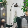 Baloca Staande lamp Chroom, Zwart, 1-licht