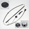 Baloca Staande lamp Chroom, Zwart, 1-licht