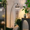 Baloca Staande lamp, Booglampen Chroom, Zwart, 1-licht