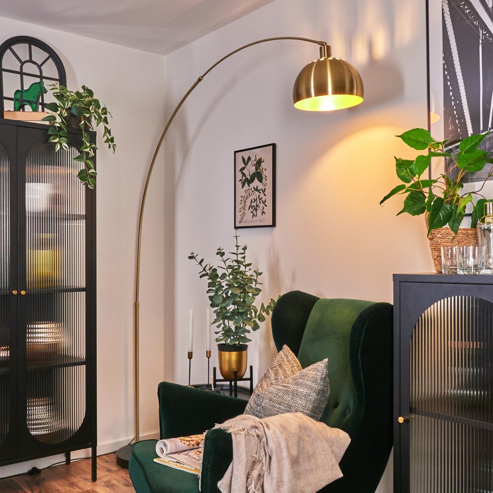 Baloca Staande lamp Goud, Zwart, 1-licht