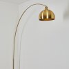 Baloca Staande lamp, Booglampen Goud, Zwart, 1-licht