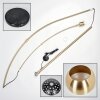 Baloca Staande lamp Goud, Zwart, 1-licht