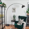 Baloca Staande lamp, Booglampen Chroom, Zwart, 1-licht