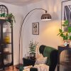 Baloca Staande lamp Chroom, Zwart, 1-licht