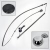 Baloca Staande lamp Chroom, Zwart, 1-licht