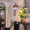 Baloca Staande lamp Chroom, Zwart, 1-licht