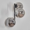 Chehalis Kogellampje, Wandlamp Rookkleurig, 3-lichts