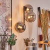 Chehalis Kogellampje, Wandlamp Rookkleurig, 3-lichts
