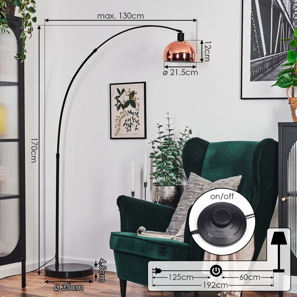 Baloca Staande lamp Zwart, 1-licht