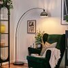 Baloca Staande lamp Chroom, Zwart, 1-licht