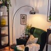 Baloca Staande lamp Chroom, Zwart, 1-licht