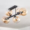 Gastor Plafondlamp, Kogellampje Amber, Duidelijk, 6-lichts