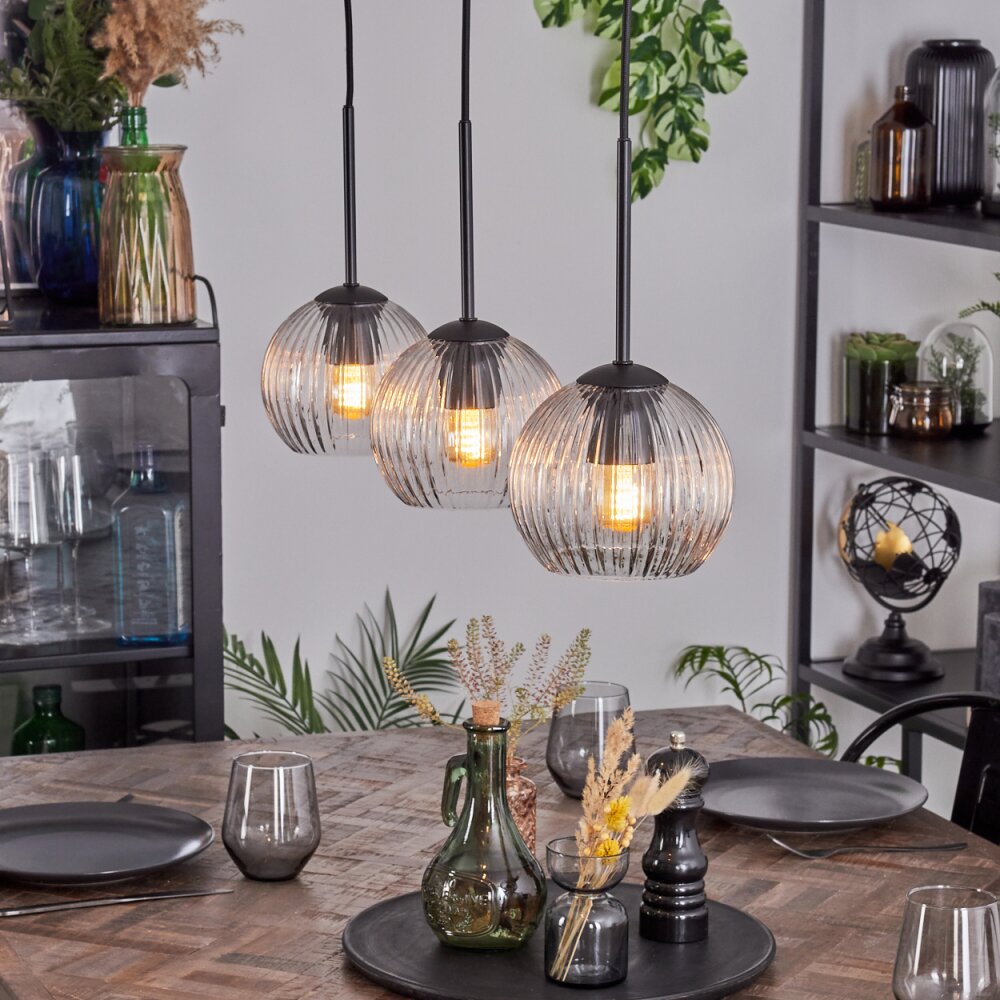 Koyoto Hanglamp, Kogellampje, Hanglamp Duidelijk, 3-lichts main product photo