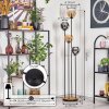 Koyoto Staande lamp 30 cm Hout donker, Zwart, 4-lichts