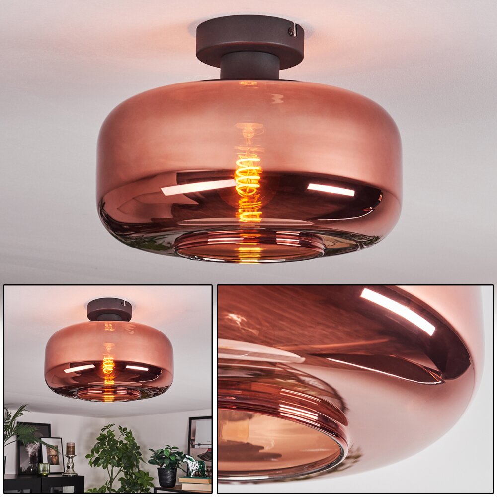 Boza Plafondlamp Koperkleurig, 1-licht main product photo