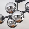 Gastor Plafondlamp, Kogellampje Chroom, Rookkleurig, 8-lichts