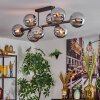 Gastor Plafondlamp, Kogellampje Chroom, Rookkleurig, 8-lichts